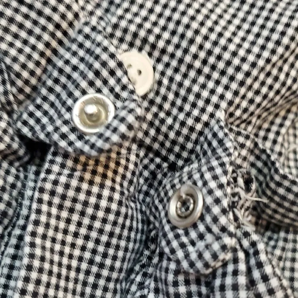 The Children's Place Black and White Checkered Dress Baby 12 Months - Picture 7 of 7